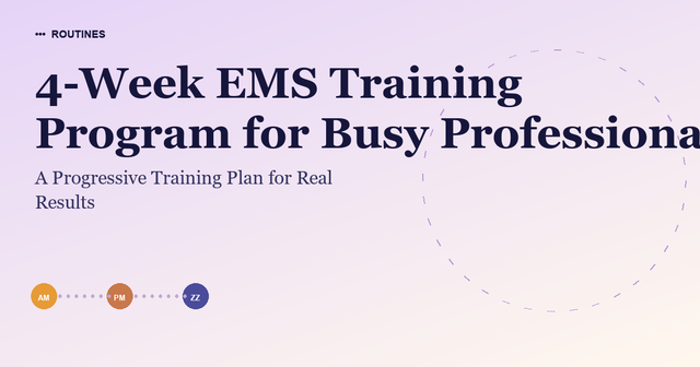 4-Week EMS Training Program for Busy Professionals