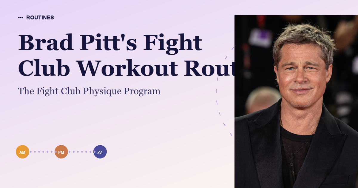 Brad Pitt's Fight Club Workout Routine