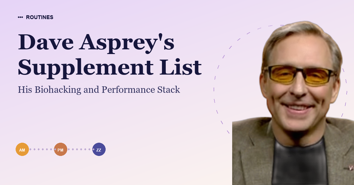 Dave Asprey's Supplement List