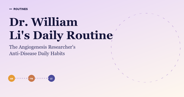 Dr. William Li's Daily Routine