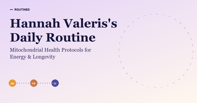 Hannah Valeris's Daily Routine