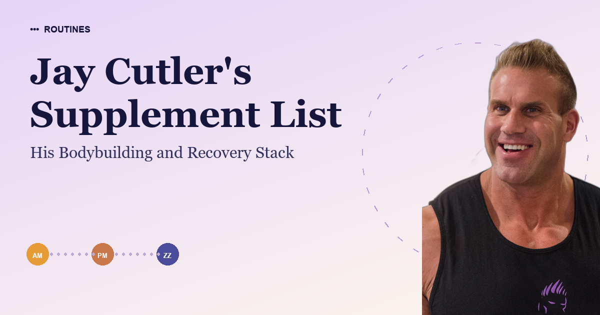 Jay Cutler's Supplement List