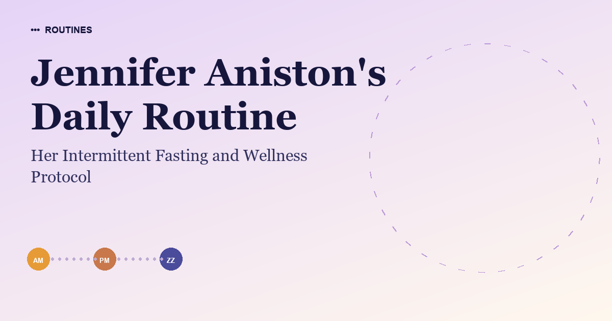 Jennifer Aniston's Daily Routine