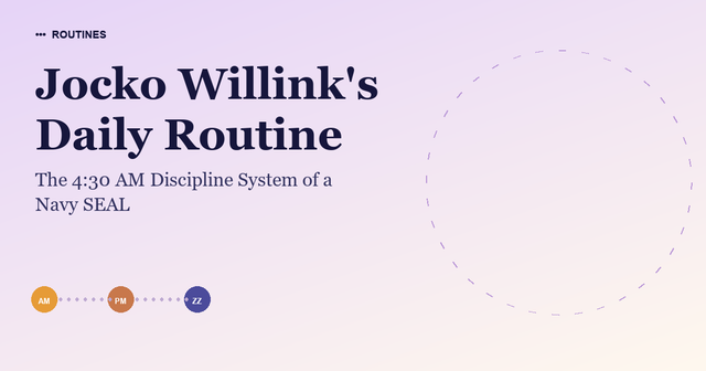 Jocko Willink's Daily Routine