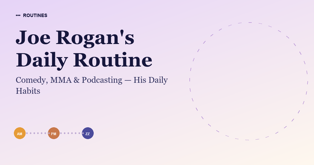 Joe Rogan's Daily Routine
