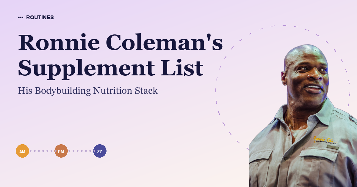 Ronnie Coleman's Supplement List