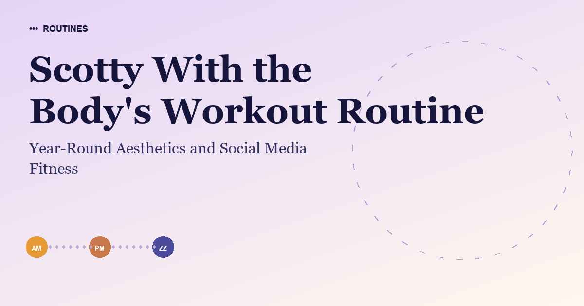 Scotty With the Body's Workout Routine