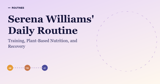 Serena Williams' Daily Routine
