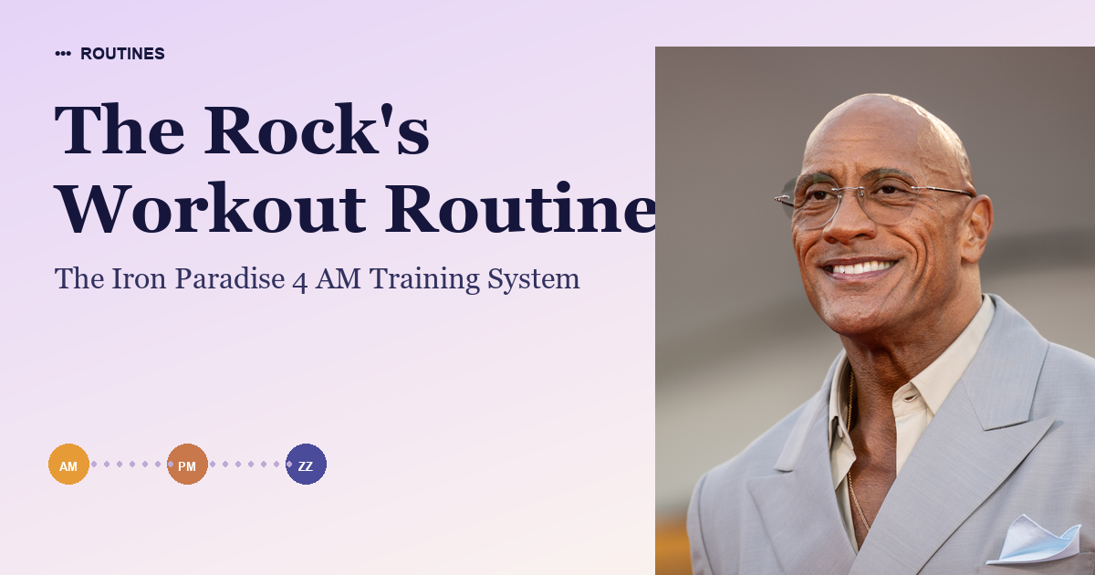 The Rock's Workout Routine