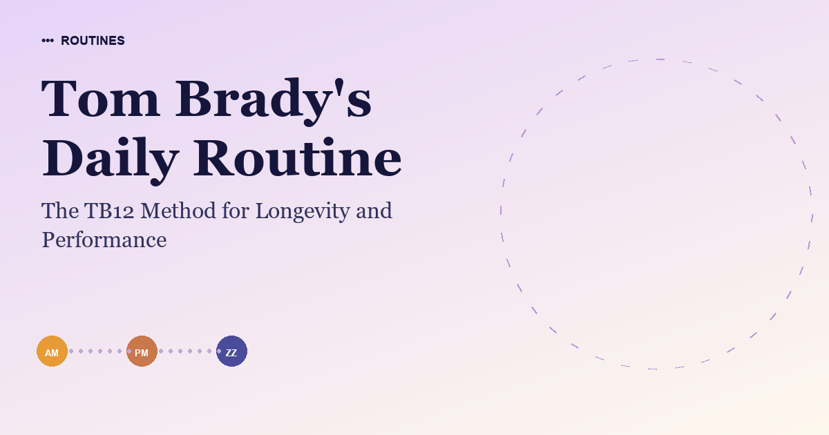Tom Brady's Daily Routine