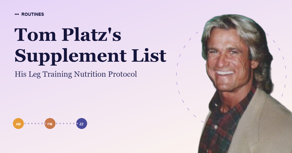 Tom Platz's Supplement List