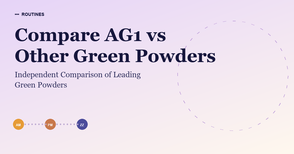 Compare AG1 vs Other Green Powders