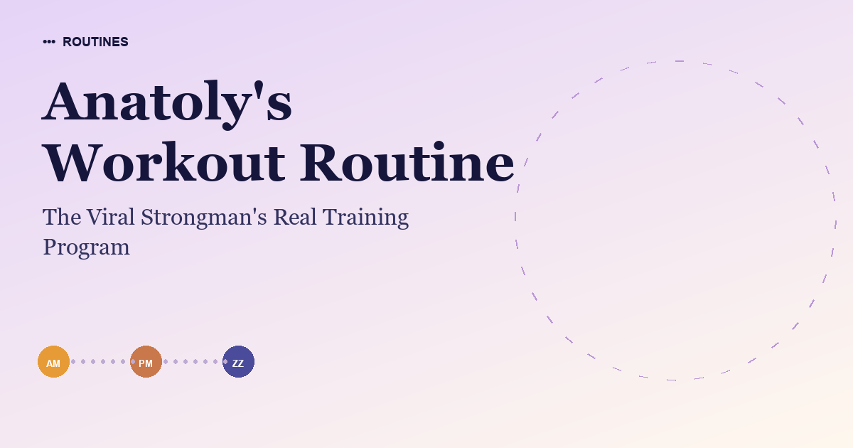 Anatoly's Workout Routine