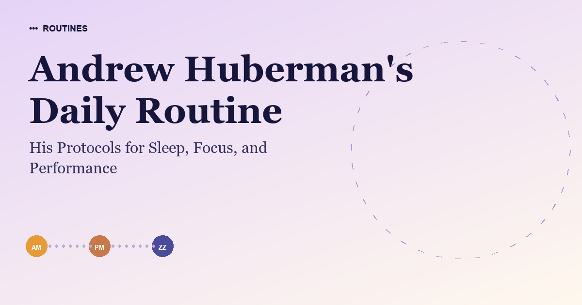 Andrew Huberman's Daily Routine