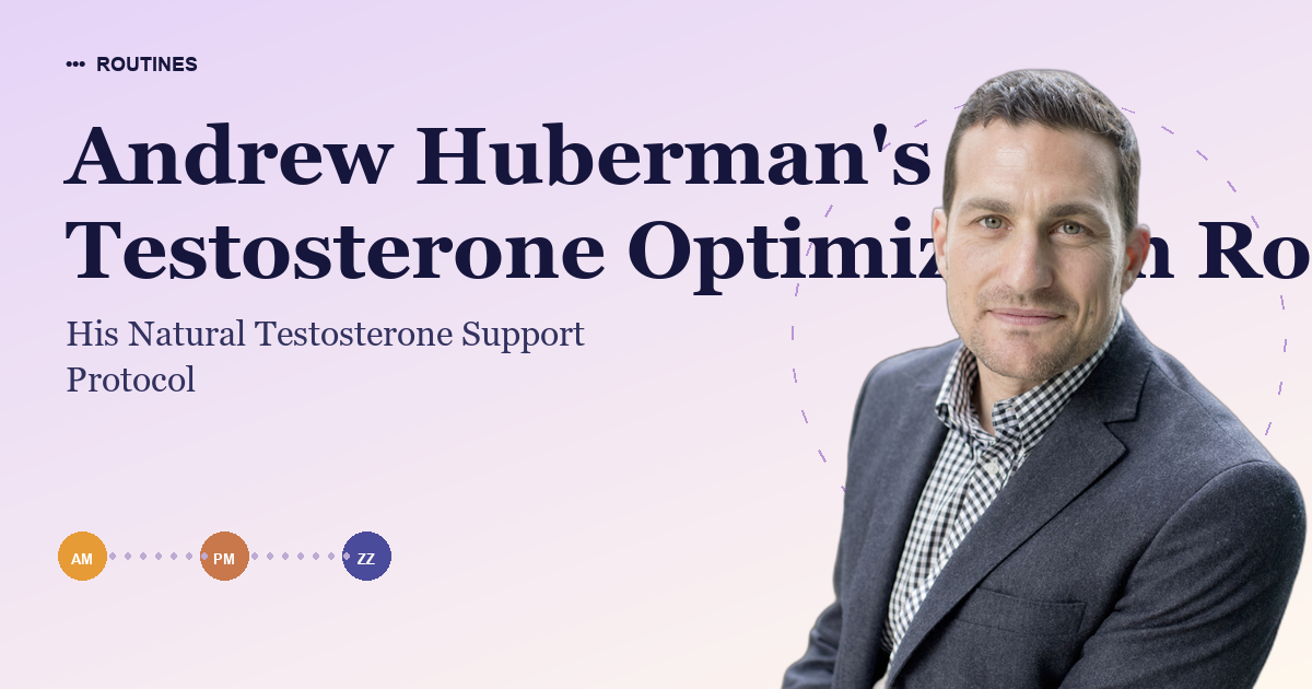 Andrew Huberman's Testosterone Optimization Routine