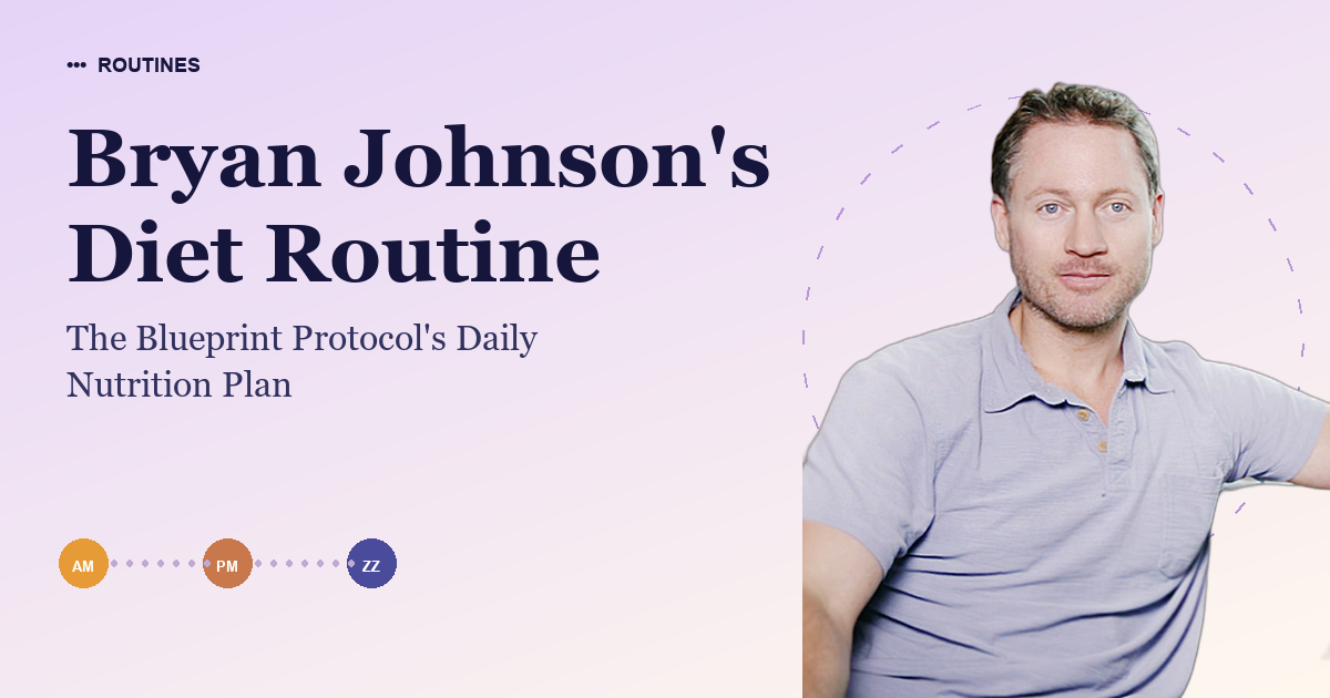 Bryan Johnson's Diet Routine