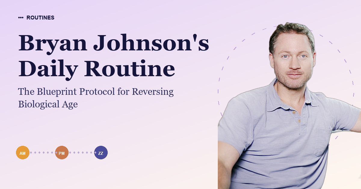 Bryan Johnson's Daily Routine
