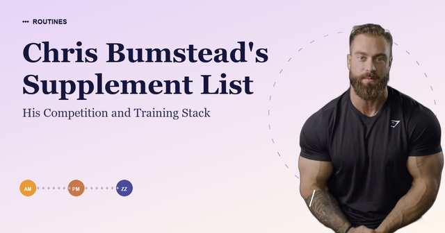 Chris Bumstead's Supplement List