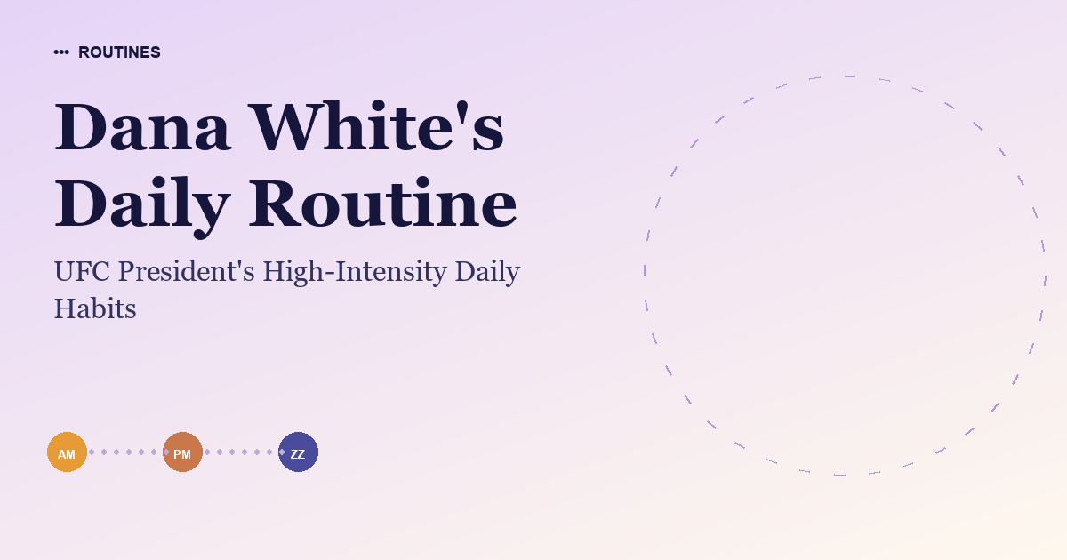 Dana White's Daily Routine