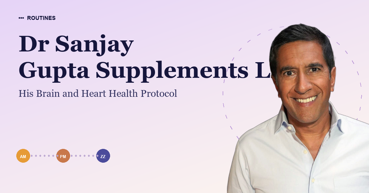 Dr Sanjay Gupta Supplements List