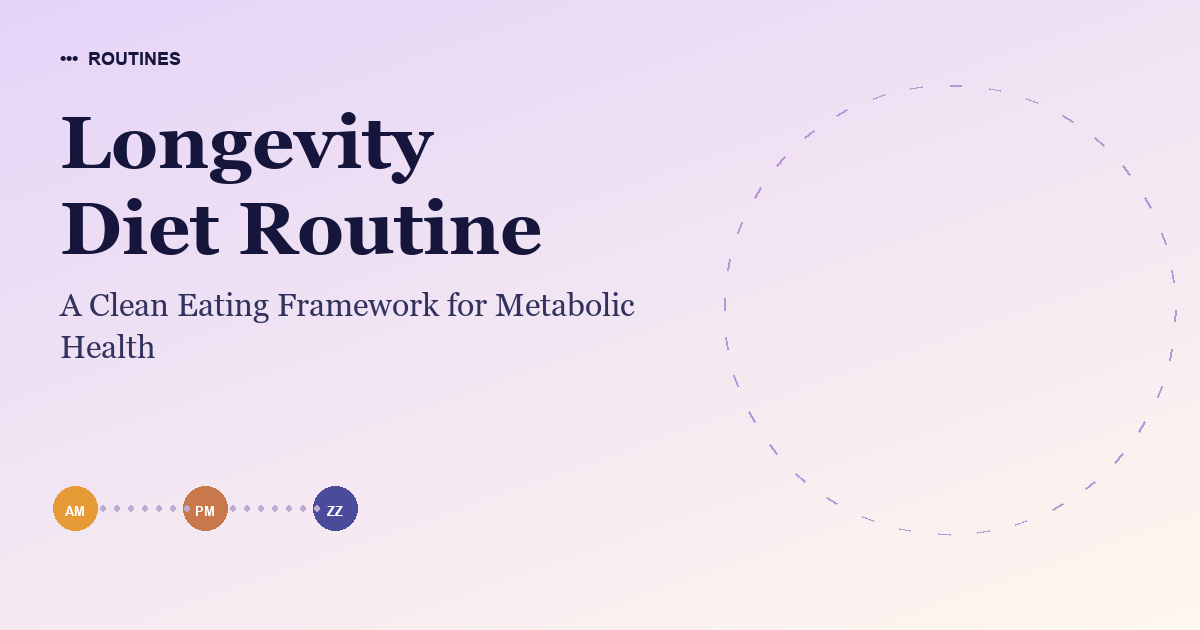 Longevity Diet Routine