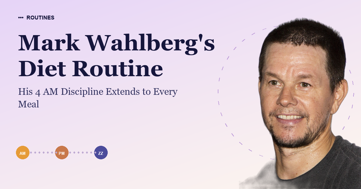 Mark Wahlberg's Diet Routine