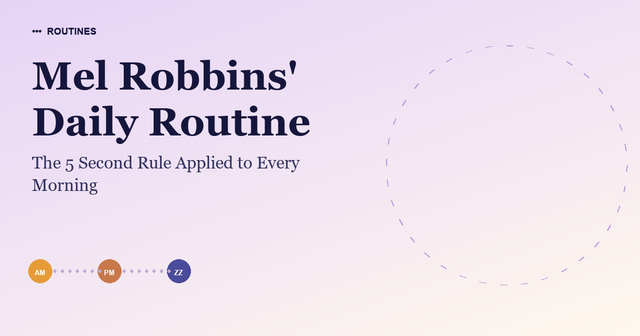 Mel Robbins' Daily Routine