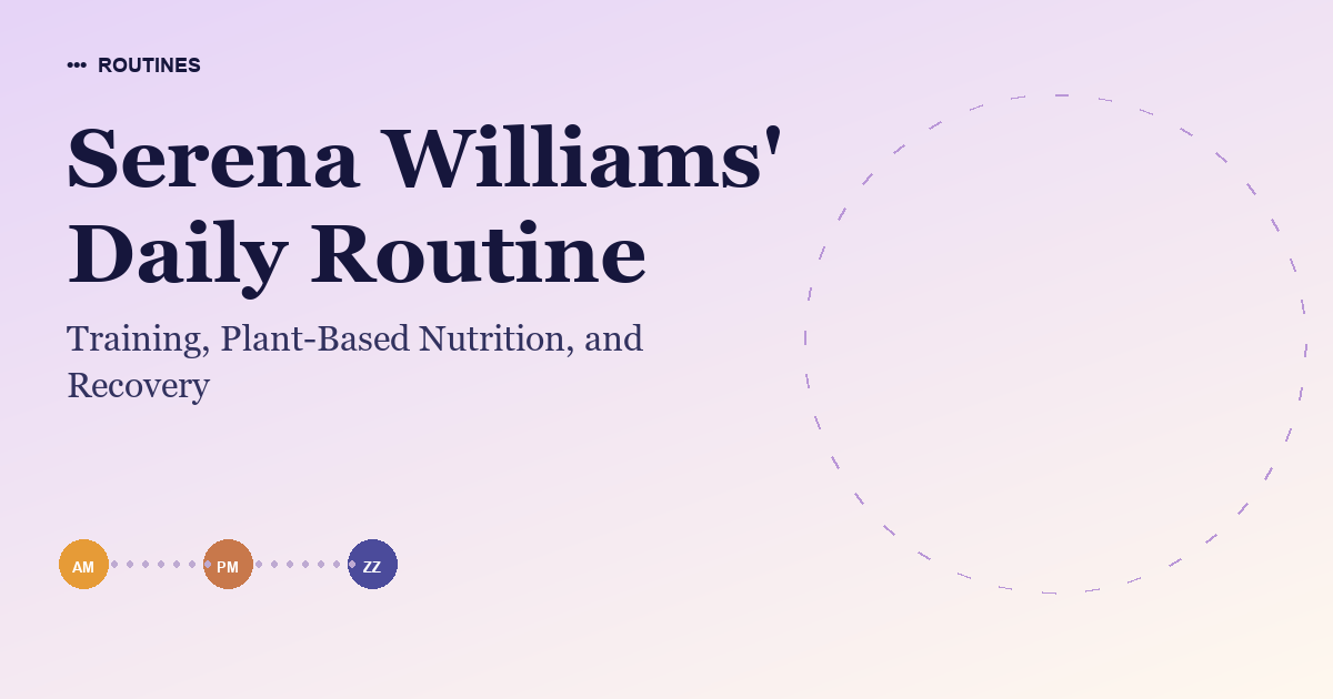 Serena Williams' Daily Routine