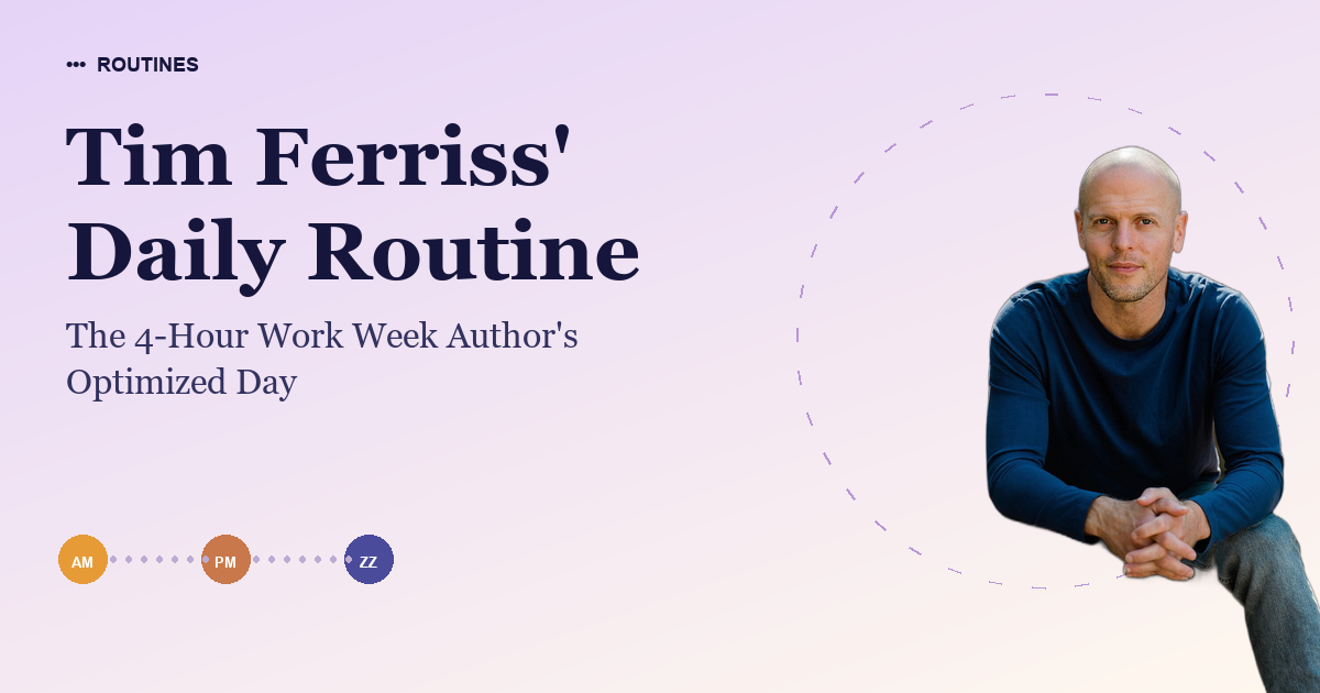 Tim Ferriss' Daily Routine