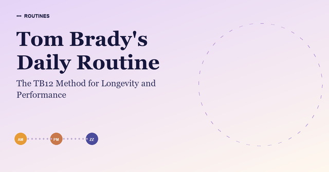 Tom Brady's Daily Routine